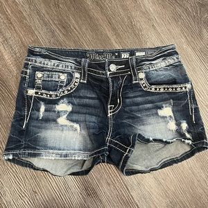 Miss Me distressed jean shorts
